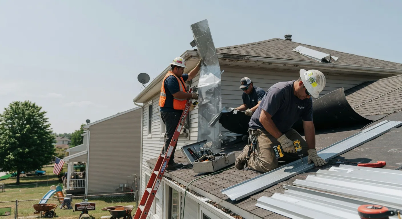 Storm Damage Metal Roof Repair in East Spencer, NC
